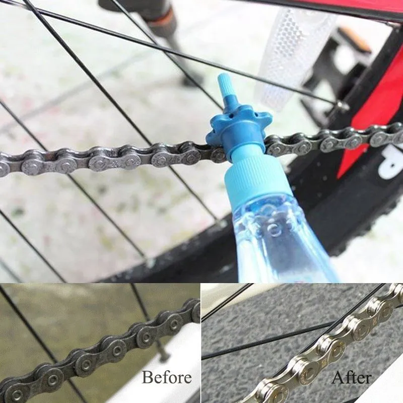 Drip Less Bicycle Chain Lubricant 60ml blue bottle, mess-free liquid plastic chain coating