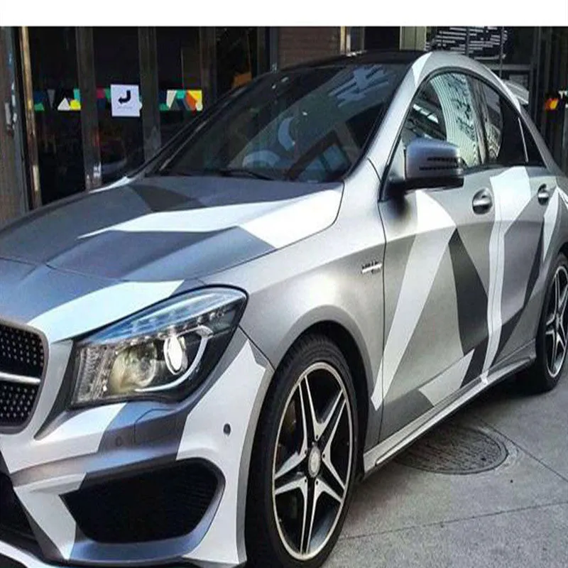 Camouflage car body film roll 30cm by 1.2 metres self-adhesive vinyl wrap for vehicle exterior customisation