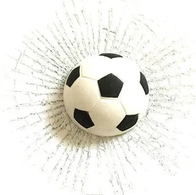 Car 3D sports ball air freshener set of six with basketball, football, tennis, and baseball shapes in PVC/EVA