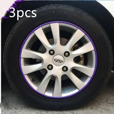 8m PET wheel rim protector strips in ten colours with 3M adhesive tape for alloy rims up to 22 inches