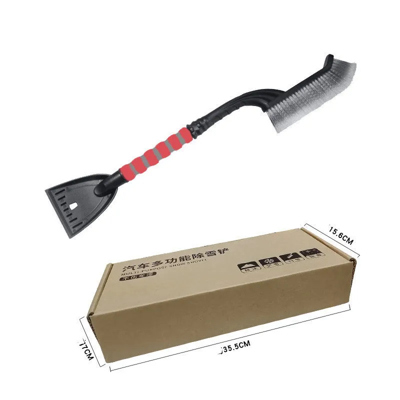 Disassembled car snow brush scraper 66 cm made from ABS PP and EVA materials in black red gray and yellow