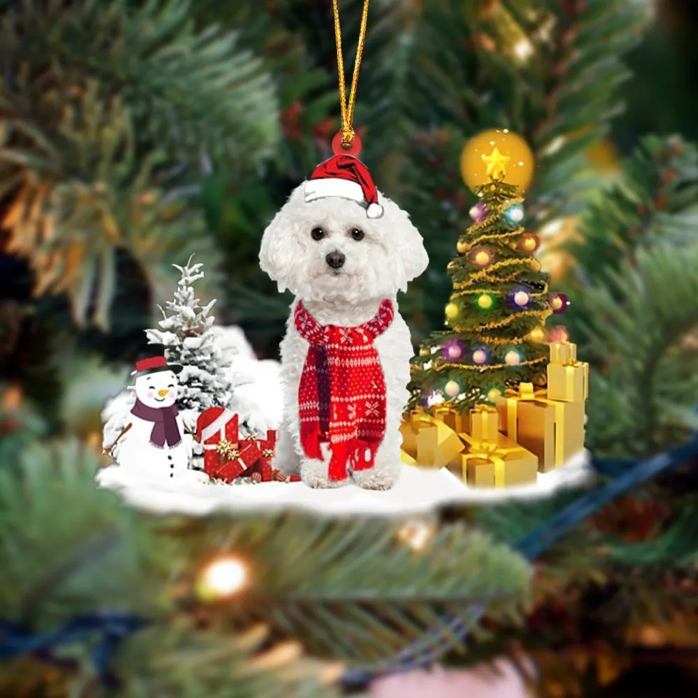 Clear acrylic hanging pendant with sleeping dog angel design