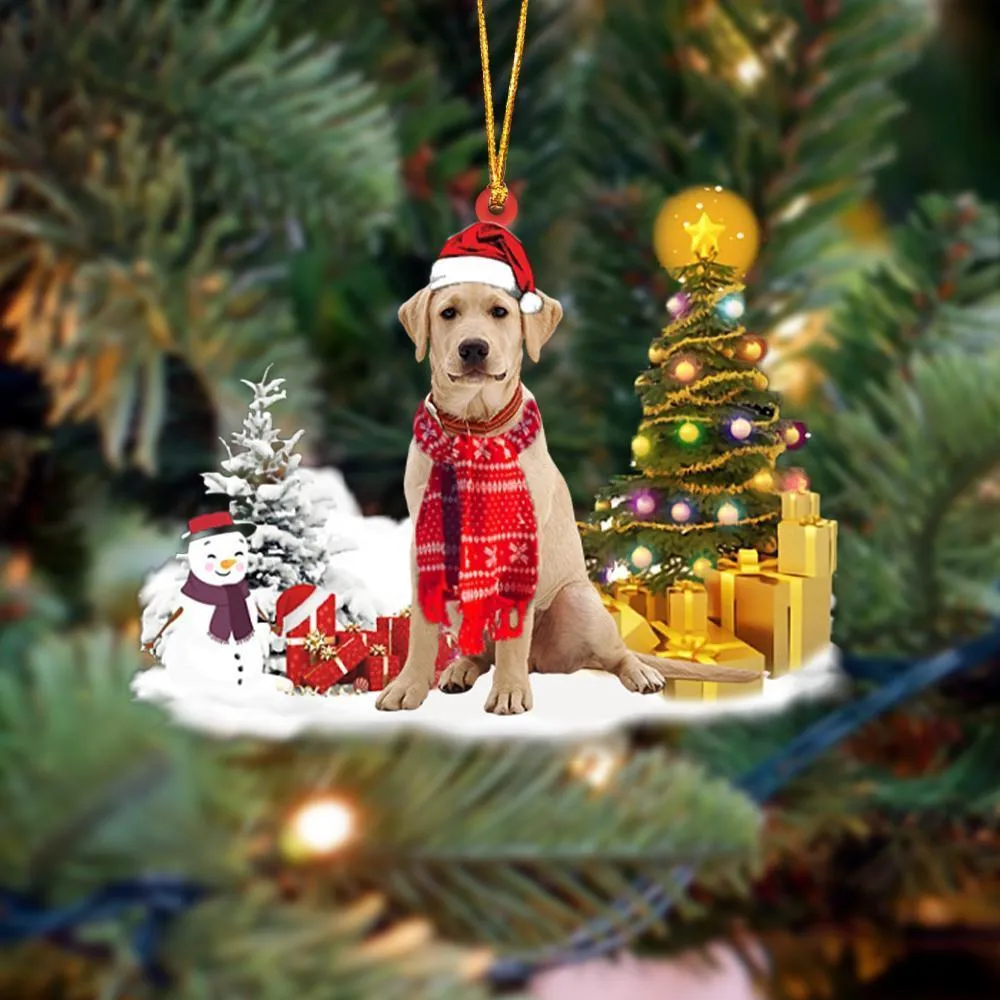 Clear acrylic hanging pendant with sleeping dog angel design