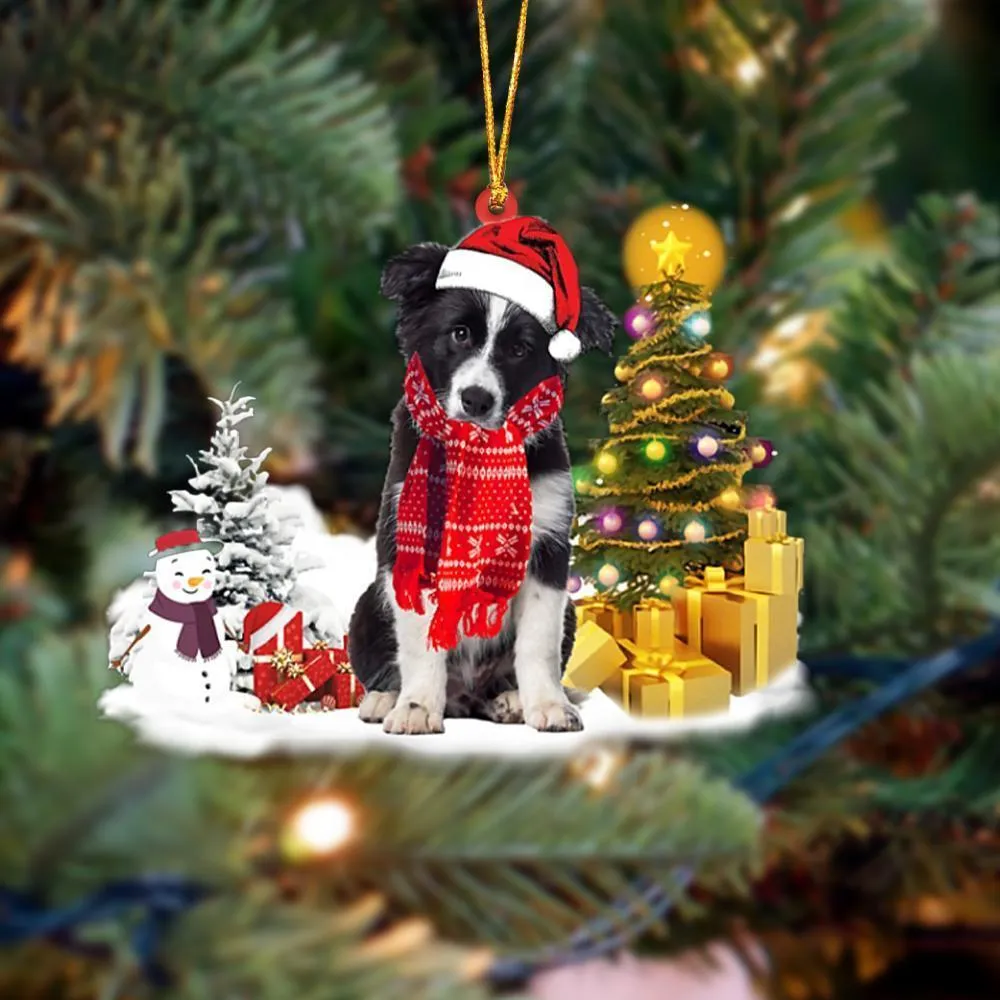 Clear acrylic hanging pendant with sleeping dog angel design