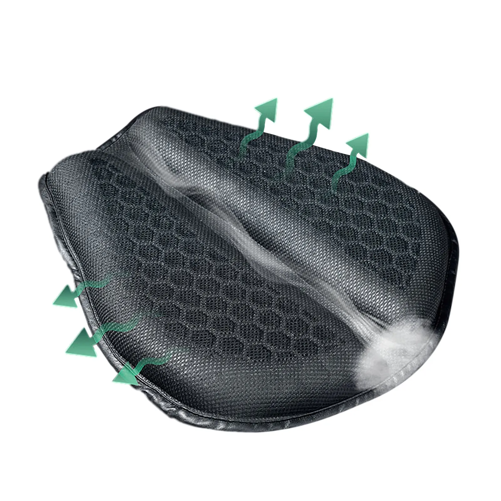 Upgraded petal style motorcycle cushion with shock absorption, thickened padding, sun proof and breathable TPE PVC construction