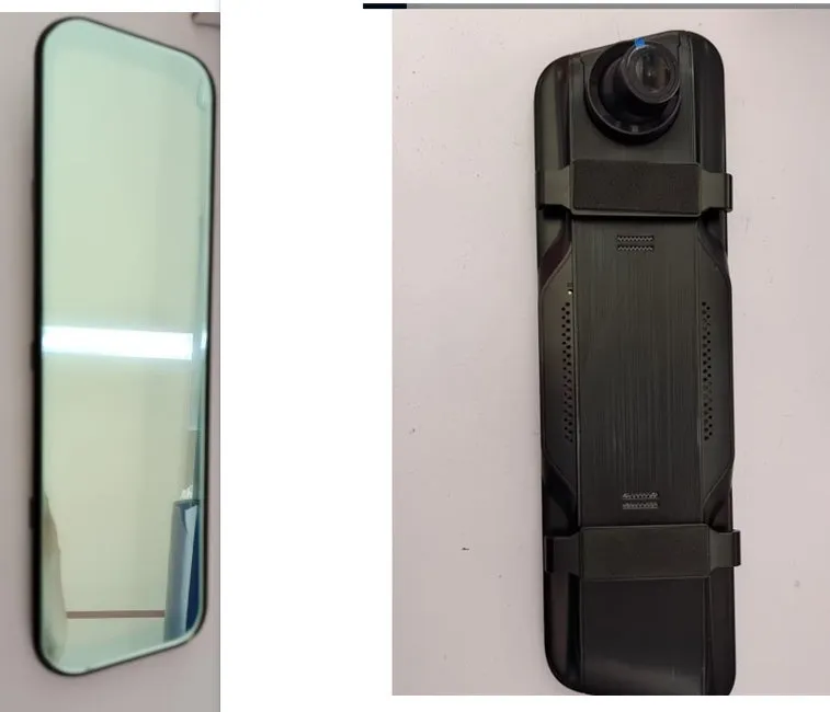 HD night vision dual lens dash cam with 5-inch screen and 170-degree wide-angle lens for front and rear car recording