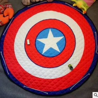 Round cotton storage mat with storage bag for children's toys