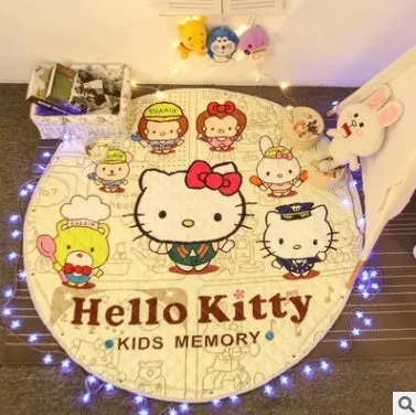 Round cotton storage mat with storage bag for children's toys