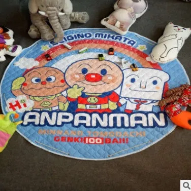 Round cotton storage mat with storage bag for children's toys
