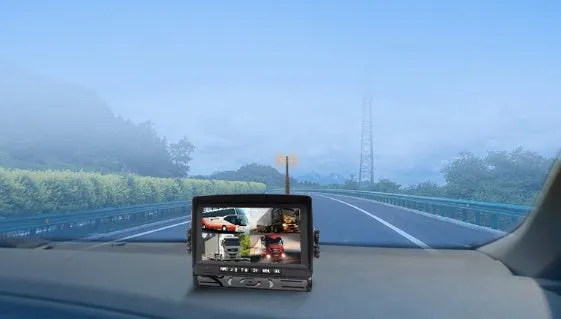 Digital wireless driving recorder with metal case, black finish, for 24V reversing camera systems