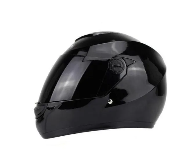 Electric motorcycle full face helmet ABS anti-fog winter covering protective helmet