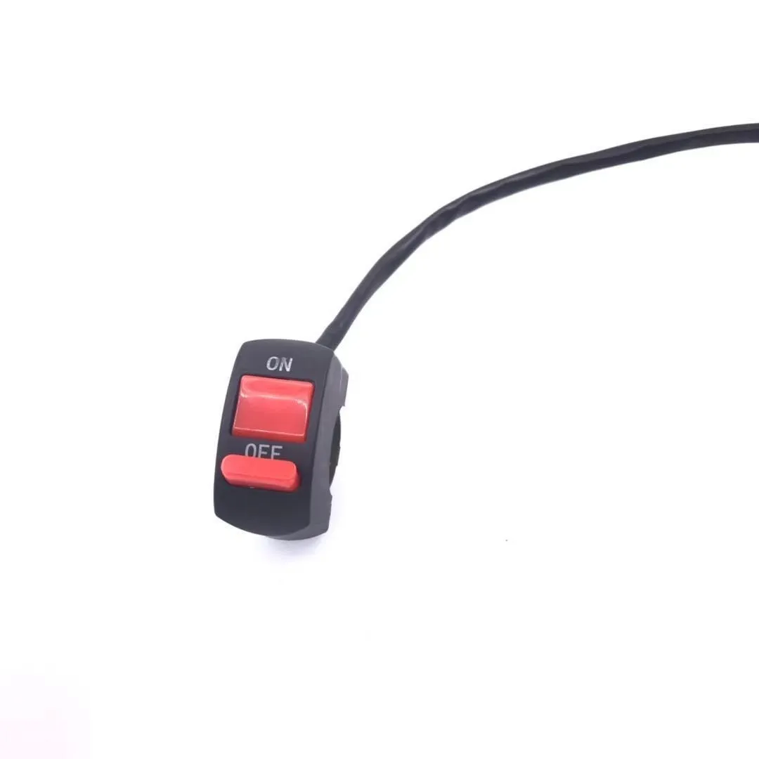 Motorcycle electric car handlebar switch black 22mm inner diameter copper wire 50cm cord