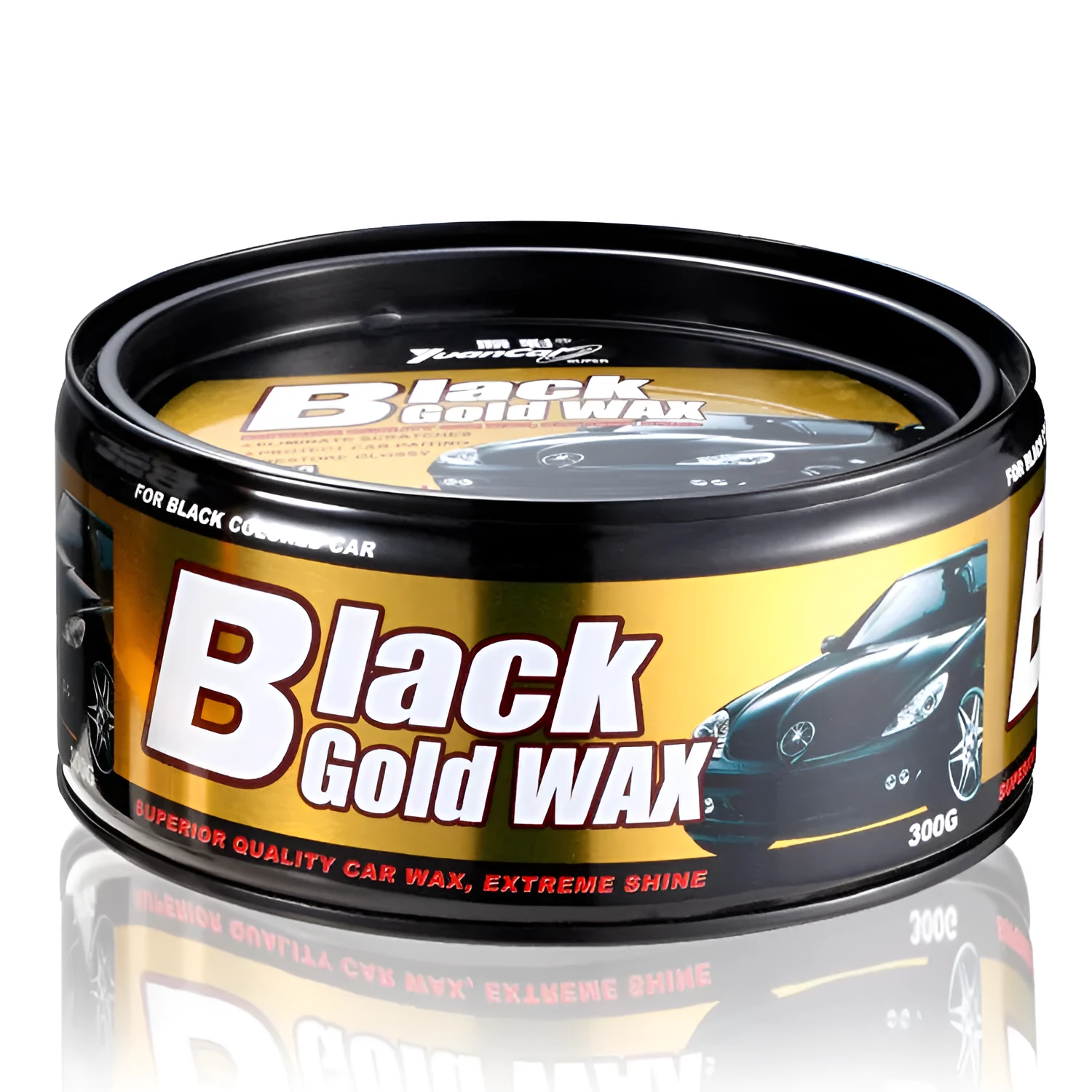 Black solid car scratch repair wax with multi-protection functions for cars and motorcycles