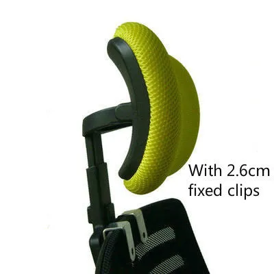 Plastic galvanised deepening headrest mounting clip for computer chairs in black