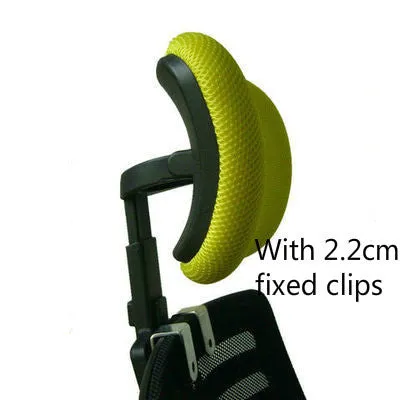 Plastic galvanised deepening headrest mounting clip for computer chairs in black