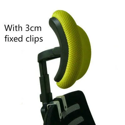 Plastic galvanised deepening headrest mounting clip for computer chairs in black