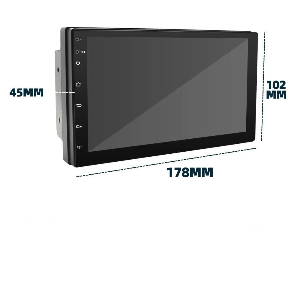 Universal black MP5 player with 7-inch screen for car GPS navigation and CarPlay connectivity