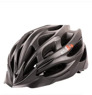 Cycling helmet with PC shell and EPS foam in style 1 colour for mountain and road biking