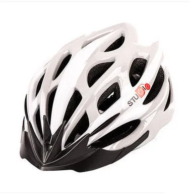 Cycling helmet with PC shell and EPS foam in style 1 colour for mountain and road biking
