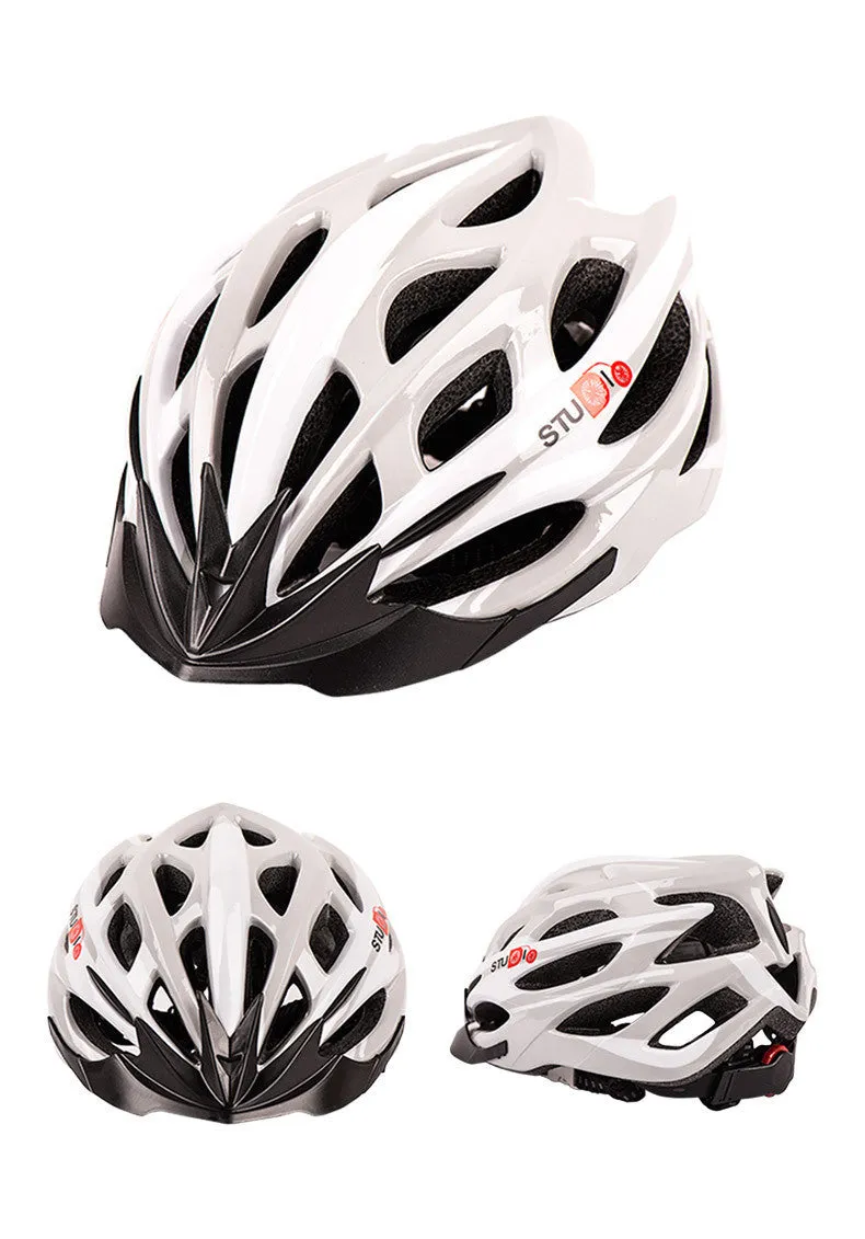 Cycling helmet with PC shell and EPS foam in style 1 colour for mountain and road biking