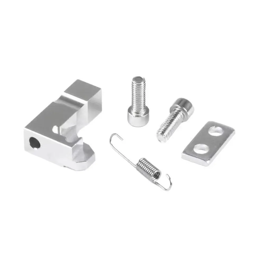Modified racing game aiming wheel base adaptor cushion block in aluminium black and silver for AF2901 model