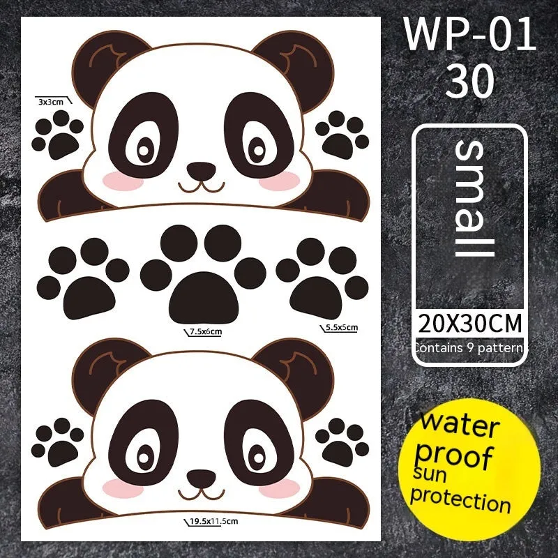 Car front bumper scratch blocking sticker with cartoon anime pattern in 30cm length option