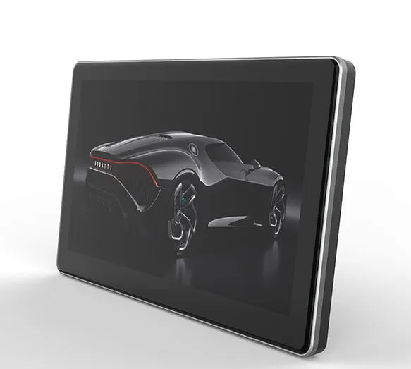 7-inch centre console suction dashcam with 170 degree wide angle lens in black plastic casing