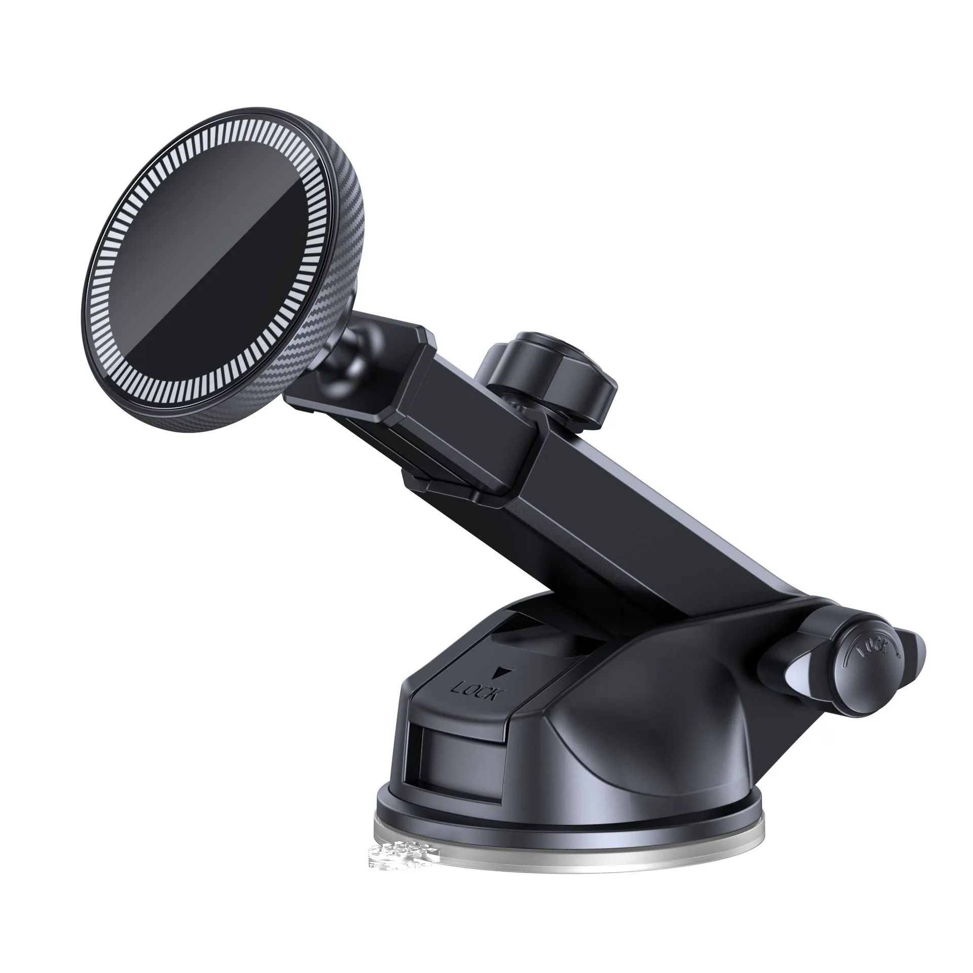Car mobile phone magnetic suction metal hook bracket attached to air vent for navigation use