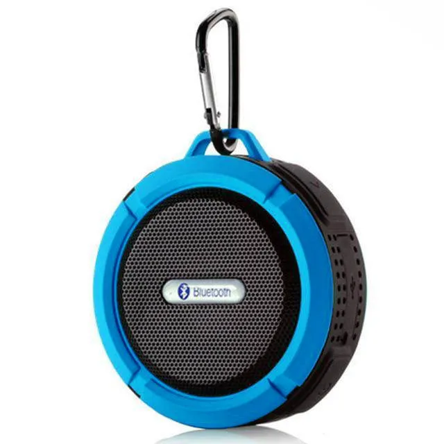 Waterproof Bluetooth speaker in Army Green with 500mAh battery and dual 3W drivers