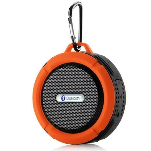 Waterproof Bluetooth speaker in Army Green with 500mAh battery and dual 3W drivers