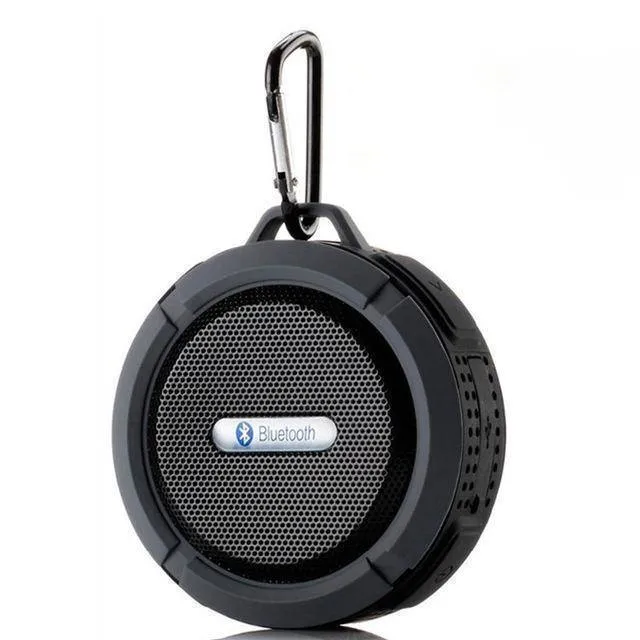 Waterproof Bluetooth speaker in Army Green with 500mAh battery and dual 3W drivers