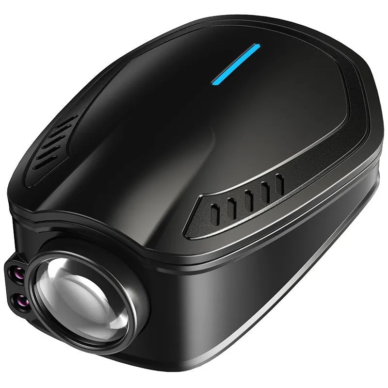 F2 car atmosphere light laser projector in bright black finish with ABS housing
