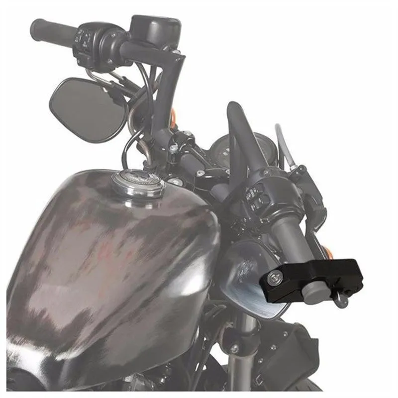 Universal motorcycle handlebar lock with stainless steel wire fits twist grip 27-38mm for scooters and ATVs