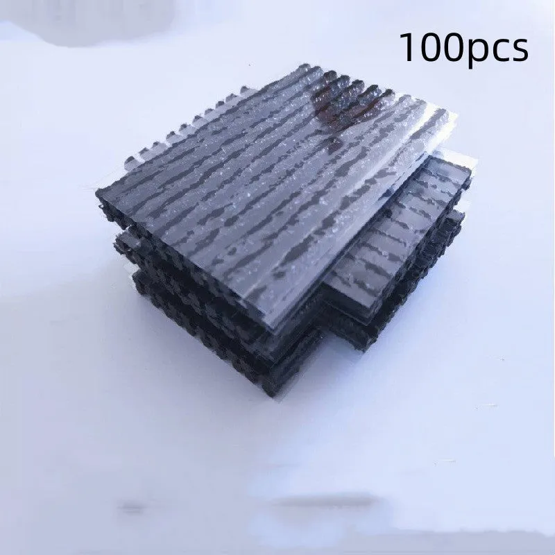 Butyl rubber vacuum car tire repair strips 3.5mm x 100mm in black and brown