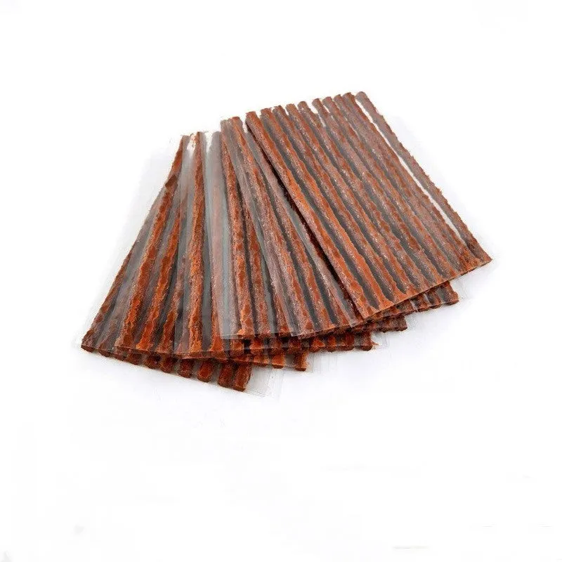 Butyl rubber vacuum car tire repair strips 3.5mm x 100mm in black and brown