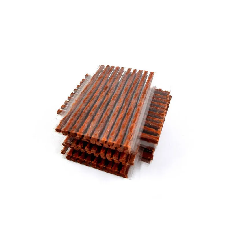Butyl rubber vacuum car tire repair strips 3.5mm x 100mm in black and brown