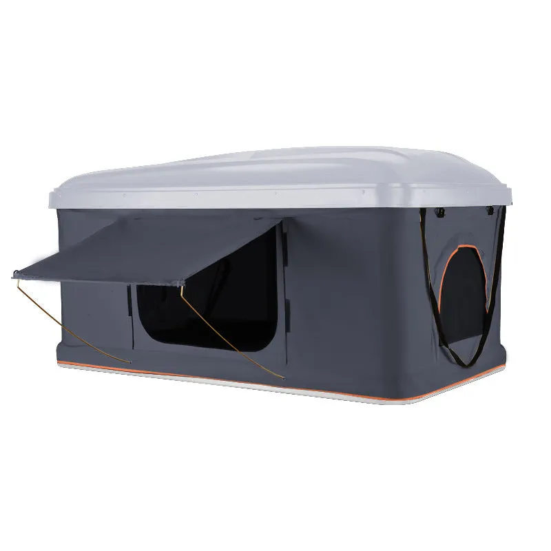 Hard shell folding roof tent 210x130x28cm aluminium alloy double tent for self-driving camping camouflage style