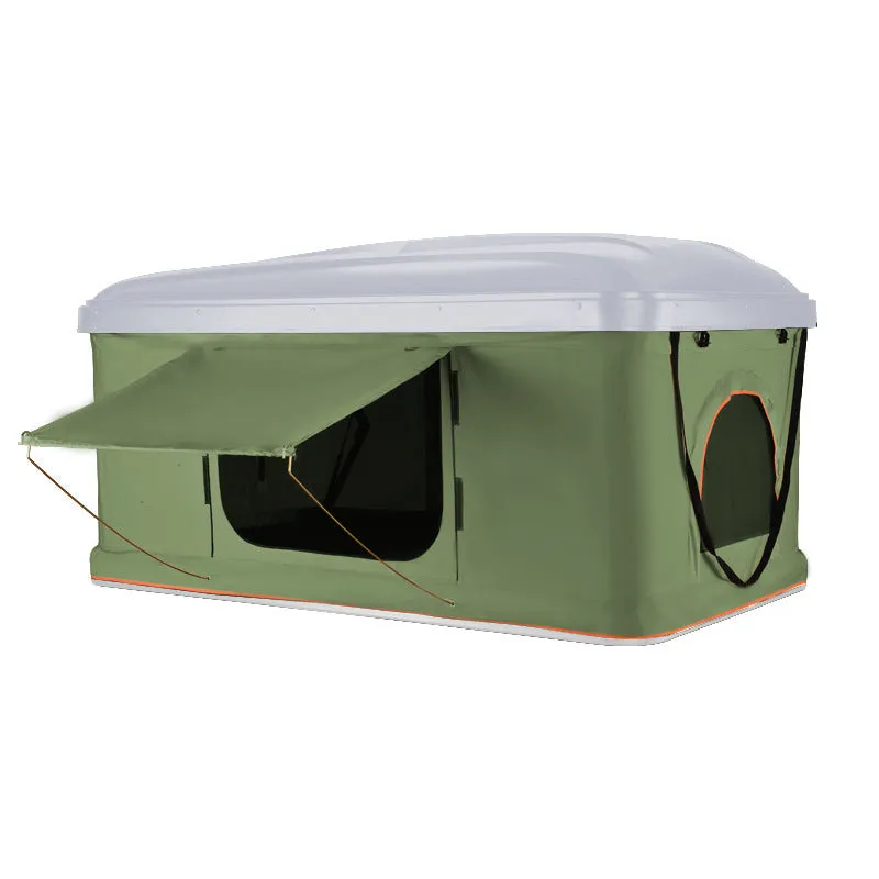 Hard shell folding roof tent 210x130x28cm aluminium alloy double tent for self-driving camping camouflage style
