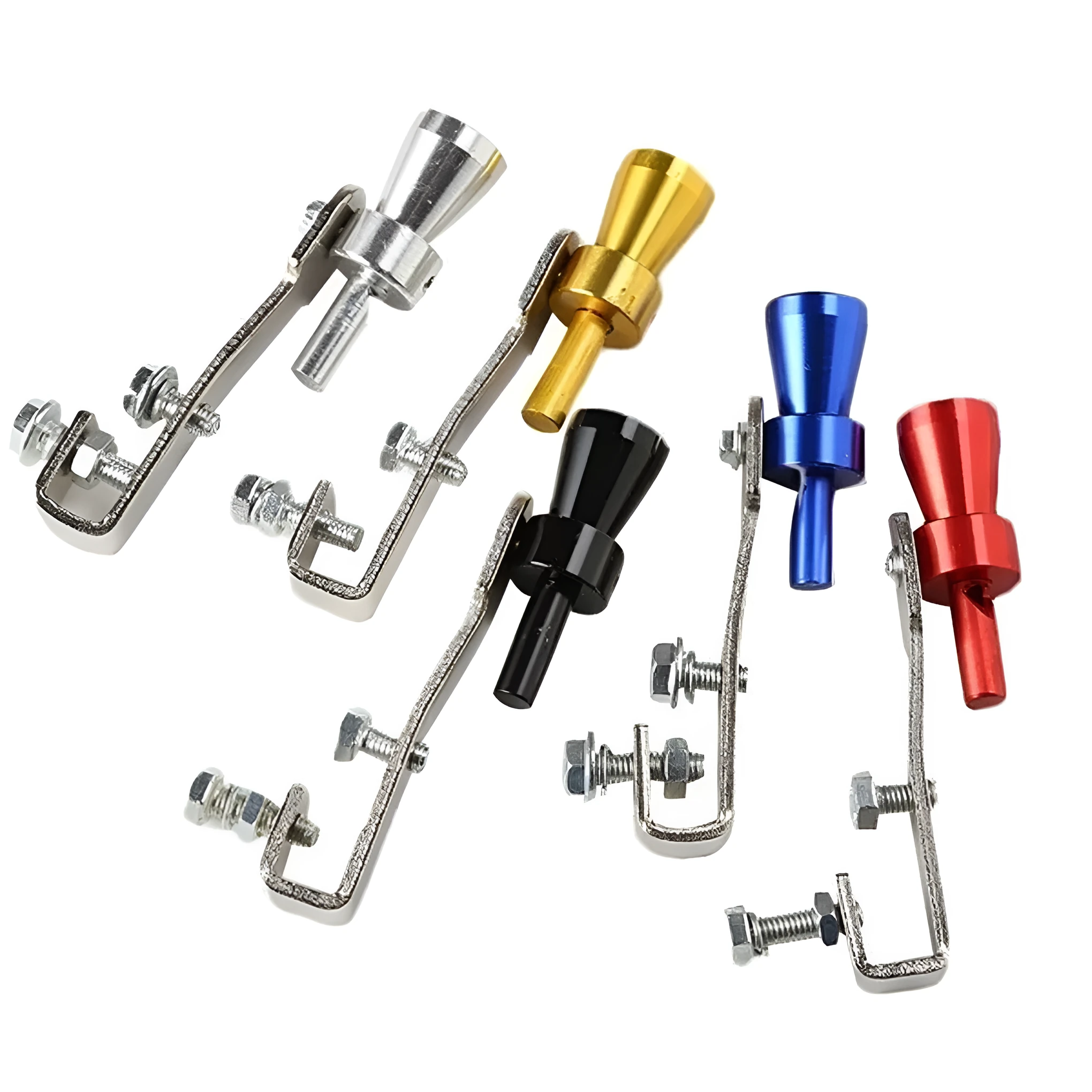 Colour Turbo Whistle Exhaust Pipe aluminium alloy 28mm for GM modified in Gold L size