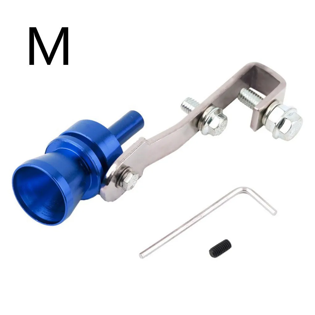 Colour Turbo Whistle Exhaust Pipe aluminium alloy 28mm for GM modified in Gold L size