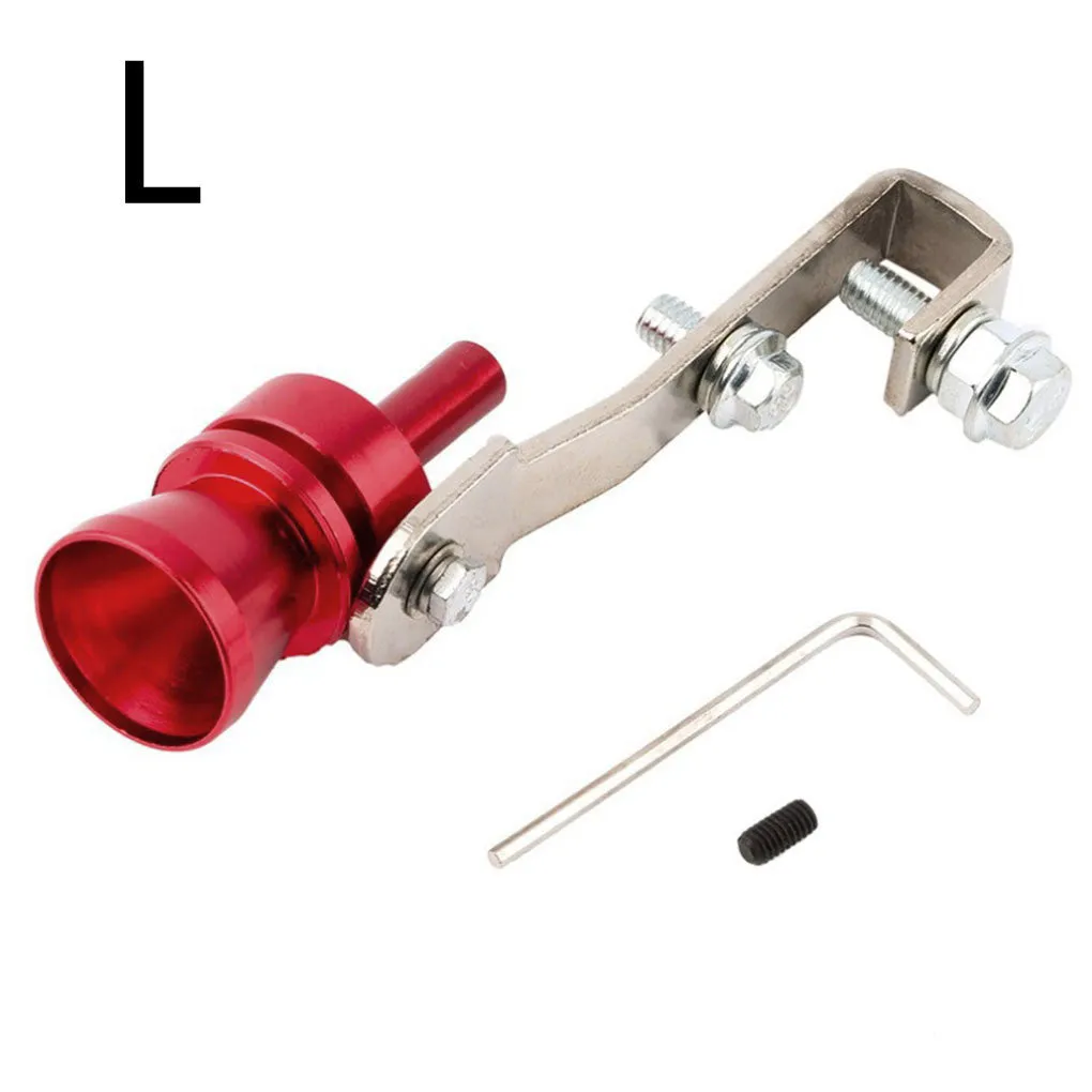 Colour Turbo Whistle Exhaust Pipe aluminium alloy 28mm for GM modified in Gold L size