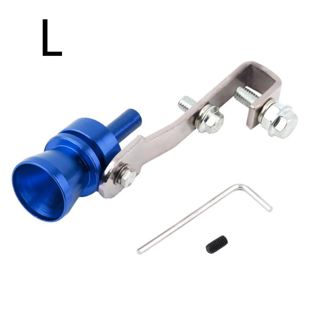 Colour Turbo Whistle Exhaust Pipe aluminium alloy 28mm for GM modified in Gold L size