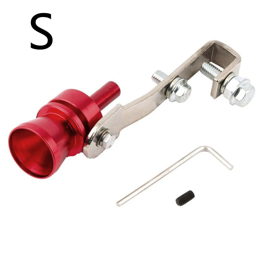 Colour Turbo Whistle Exhaust Pipe aluminium alloy 28mm for GM modified in Gold L size