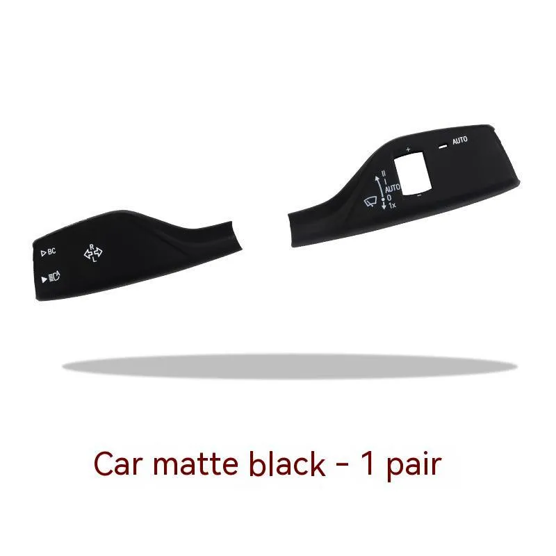 Pair of ABS steering lamp switch rod decorations in carbon fiber pattern for car or SUV lever