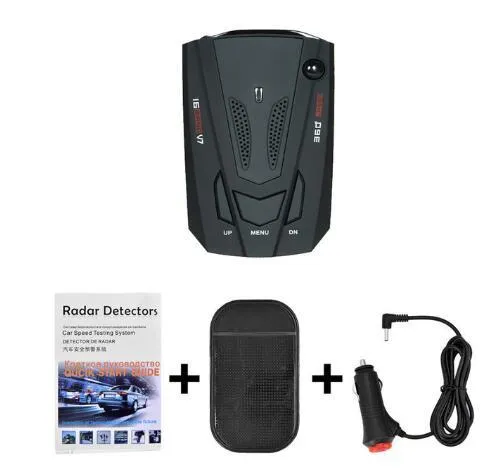 Electronic Dog V7 speed measurement detector in black with LED display and compact design