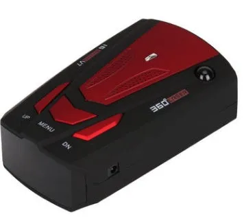 Electronic Dog V7 speed measurement detector in black with LED display and compact design
