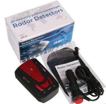 Electronic Dog V7 speed measurement detector in black with LED display and compact design