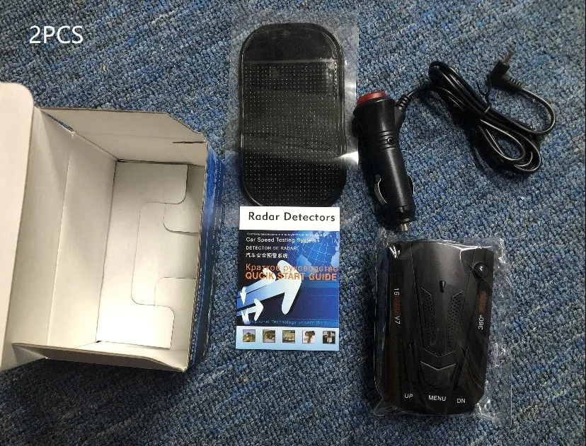 Electronic Dog V7 speed measurement detector in black with LED display and compact design