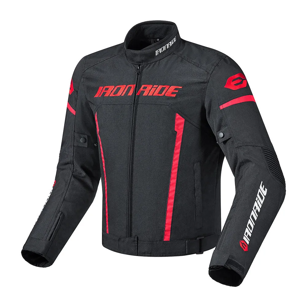 Rainproof motorcycle jersey with letter pattern, black and grey colour, split style, size M to 3XL