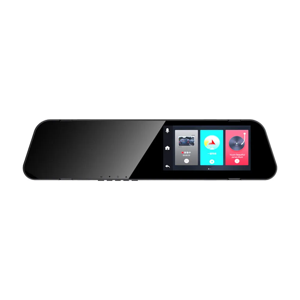 HD driving recorder with 4.5-inch screen showing front and rear night vision and reversing image